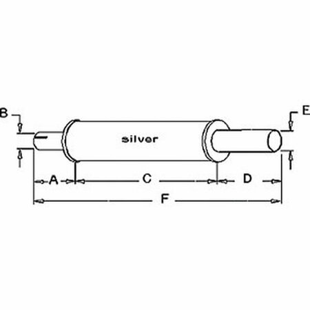 AFTERMARKET Vertical Exhaust Muffler 32999A